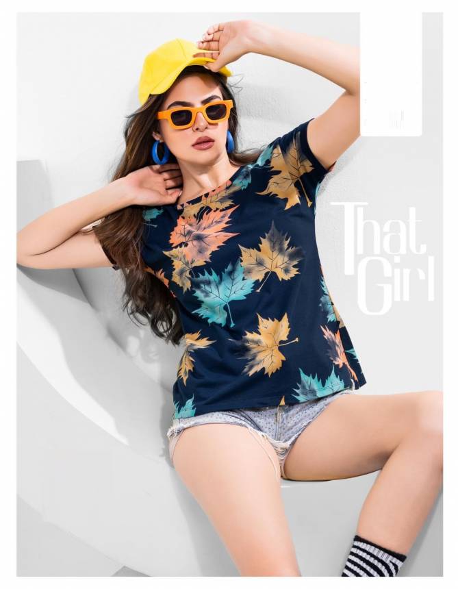 T Shirt Vol 2 Foxy Western Wear Printed Hosiery cotton Ladies Top Wholesale Shop In Surat
